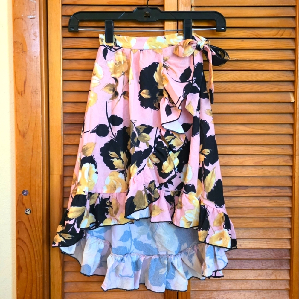EUC Mia Belle Girls Floral Skirt Size 4T